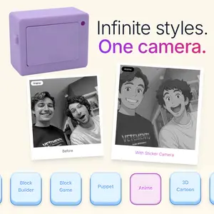 AI Sticker Camera – Turns Photos into Stylized Stickers, Printed Instantly, Infinite Styles One Camera