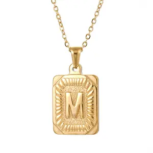 Initial necklace for men and women as gifts
