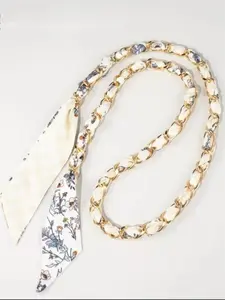 Elegant Silk Scarf Wrap, Handbag Handle Ribbon Decor, Narrow Long Strip Small Kerchief Wristband, Model Match Decoration, Bag Charms, Purse Scarf