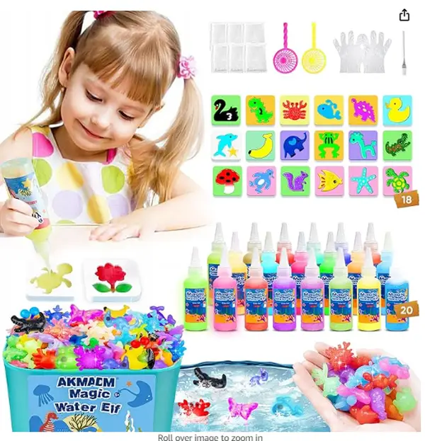 Magic water elf toy kit , Handmade Fairy Water Animal Set - Magic Water Elf Creation Kit for Kids, Educational Toy for Imaginative and Creative Play