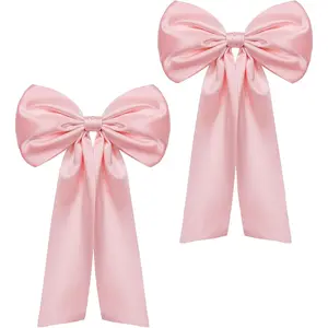 2 count Big Large  Bow Decoration for Backdrop,  Giant   Bows Decor (25.6" X 41.3")