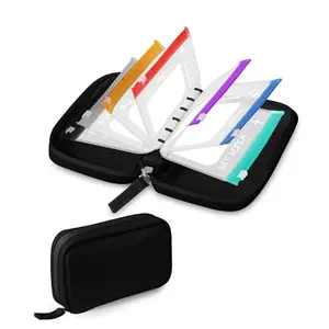 Waterproof Storage Pouch Set, Includes 14 Small Pouches; Compact Daily Organizer with Color-Coded Zipper Bags and Portable Travel Case