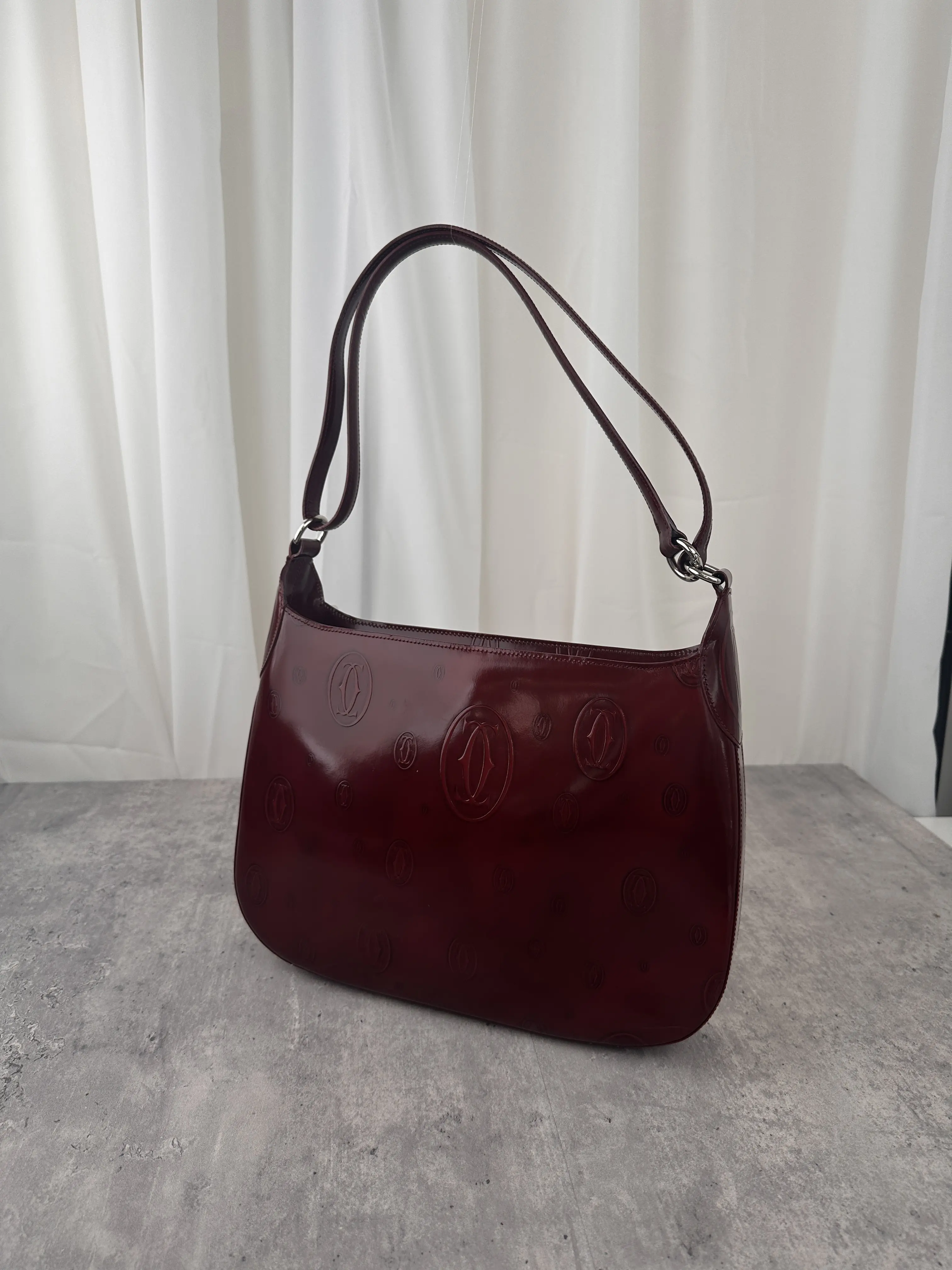 Pre-owned Cartier Leather Shoulder Bags Happy Birthday handbag, patent leather. MR10042026A819