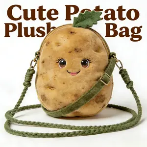 Cute Potato Shaped Crossbody Purse Trendy Casual Accessory Unique Design for Everyday Use
