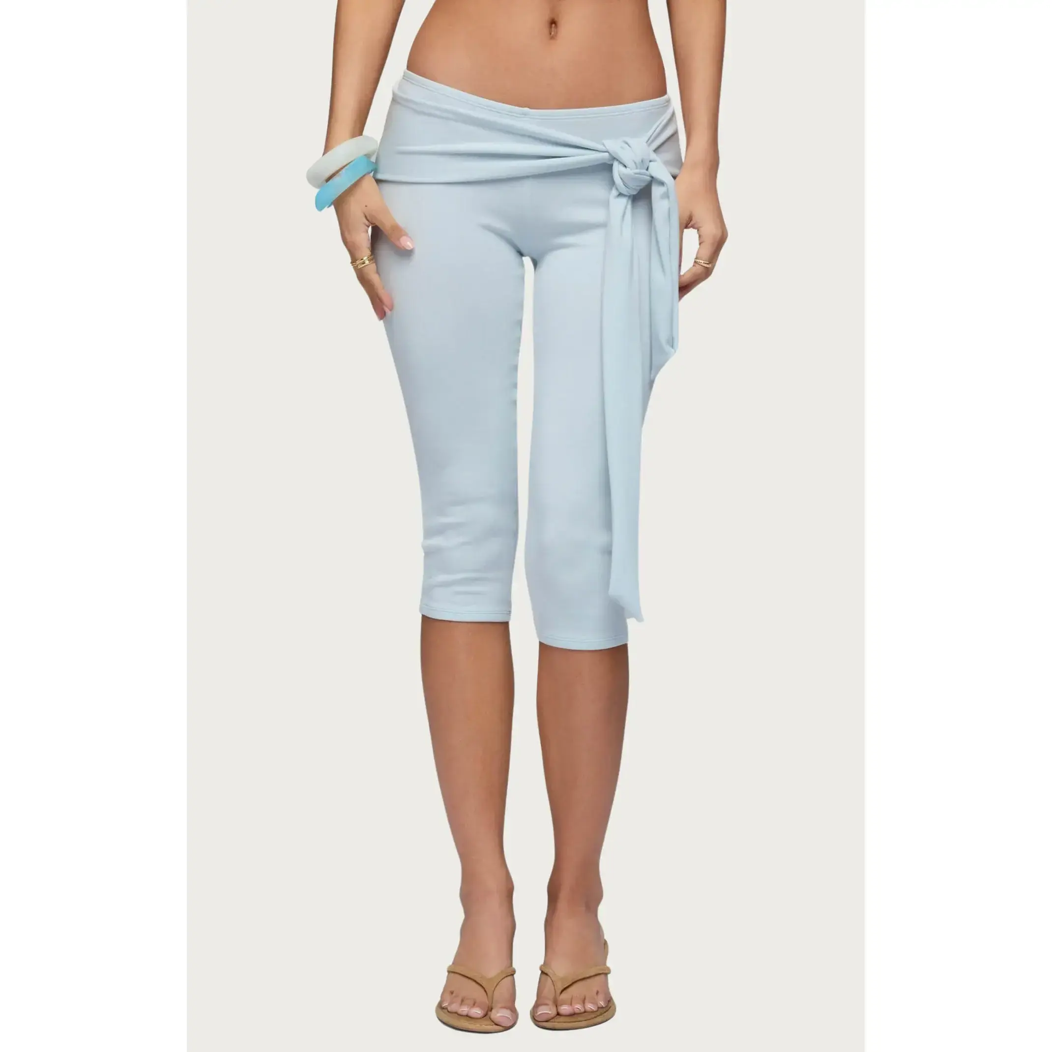 Edikted Women's Adara Tie Capri Pants