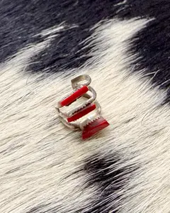 3 Stone Coral Ear Cuff *Native