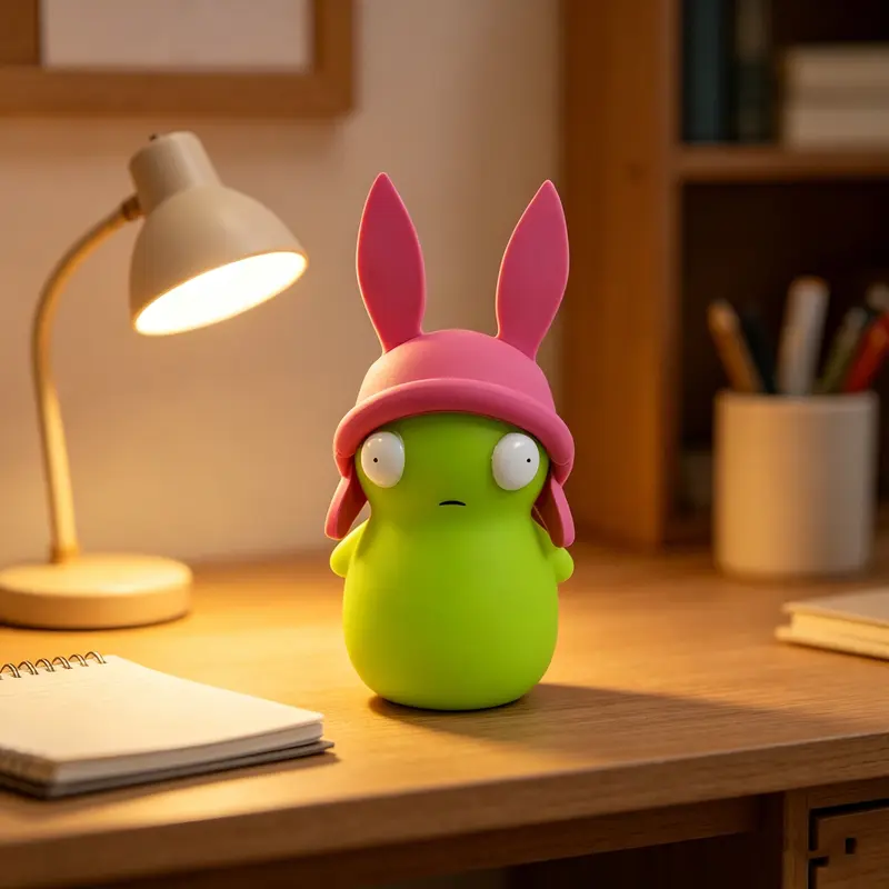 1 pc Bob's Burgers Louise Glow-in-the-Dark Collectible Figure Decorative Figures Ornament Collectible Figurine Figurine Collectibles Collectible Items