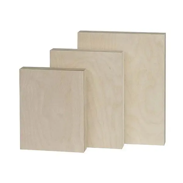 Trekell 1" Raw Baltic Birch Panel - Traditional Profile Wooden Canvas for Painting