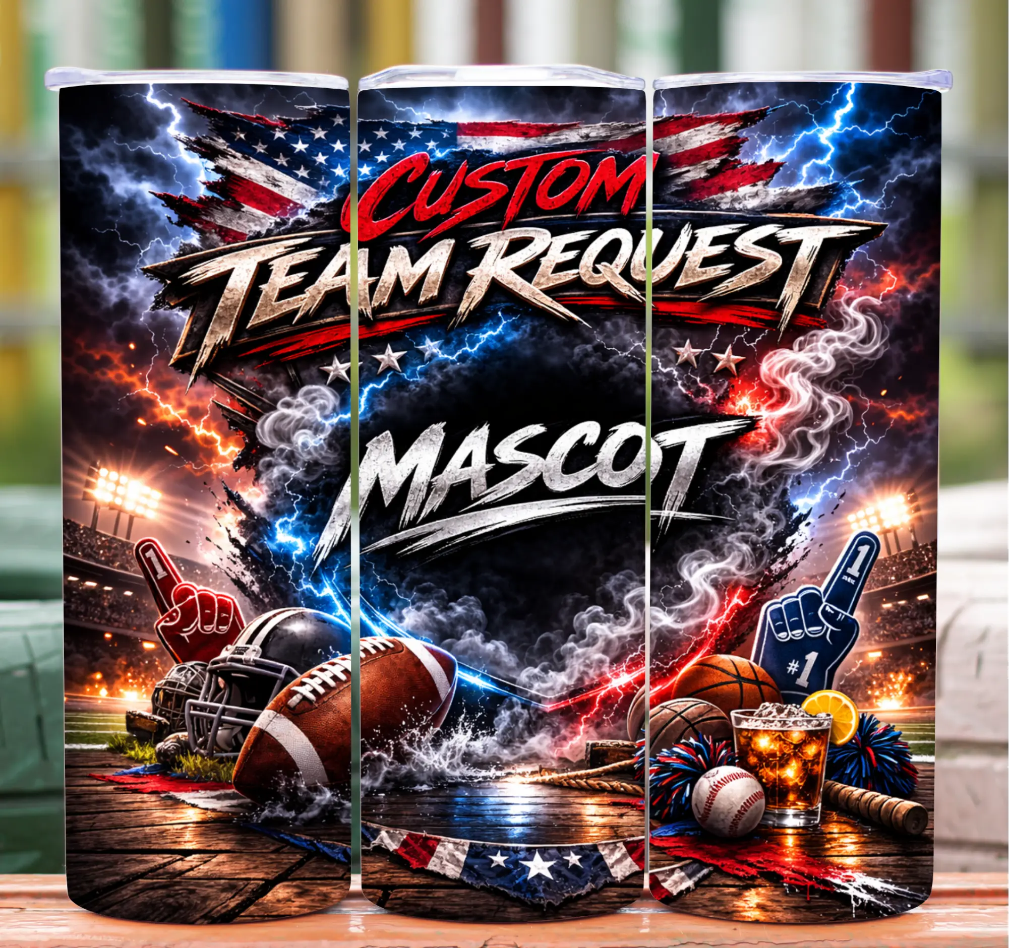 Custom Team Tumbler | Football, School & Travel Ball Designs | Personalized Sports Cup | Tons of Teams Available | 20oz & 30oz  Alt version: Custom Sports Tumbler | Your Team, Your Colors | Football, Rec & Travel Teams | Personalized Cup | 20oz & 30oz