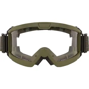 Olive Drab/Clear ANSI Rated OTG Goggles with 2mm thick polycarbonate lenses