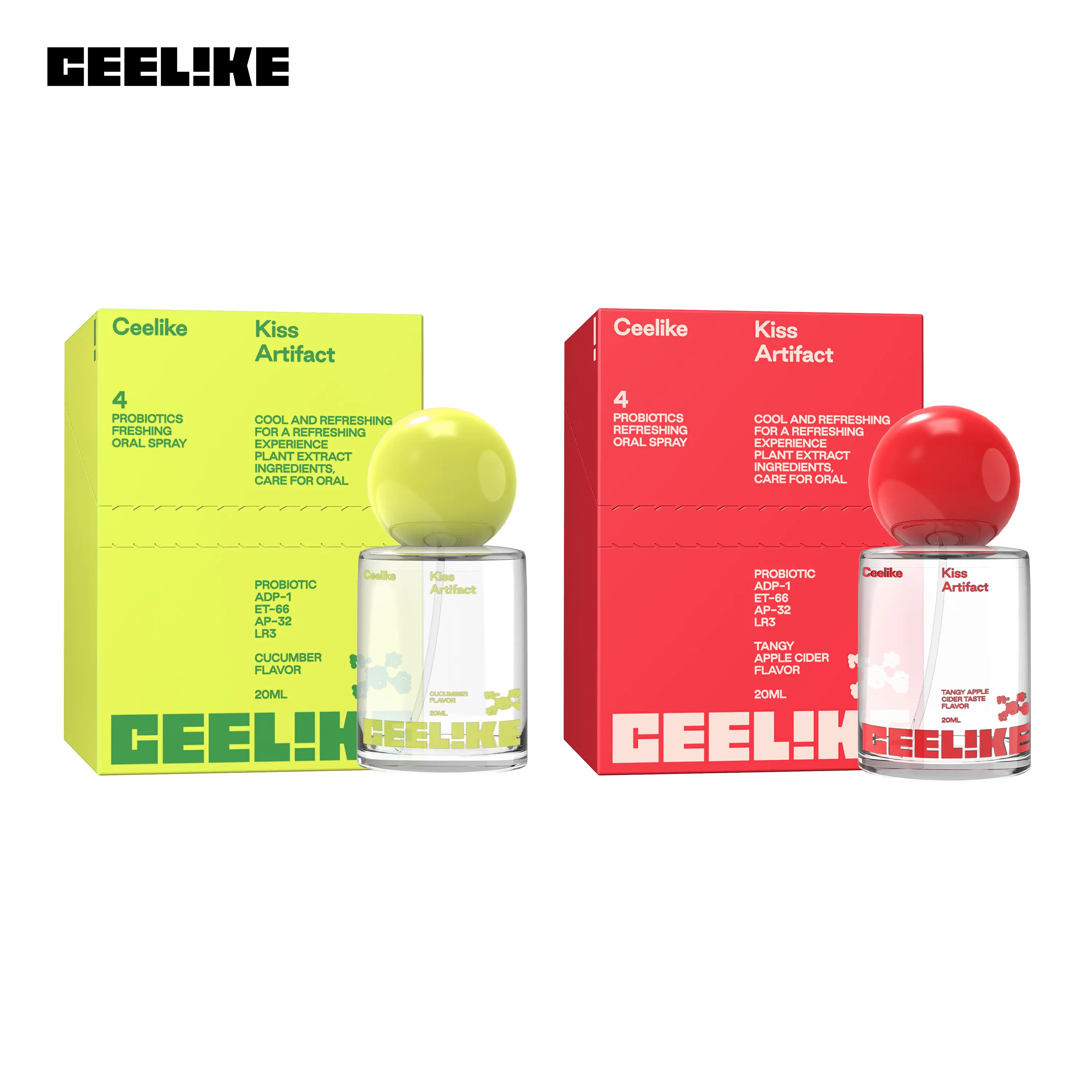 CEELIKE Oral Spray Twin Pack – Travel Size, Multi-Flavors, Instant Fresh Breath Anywhere