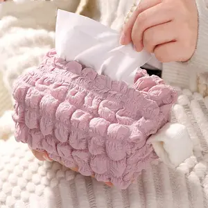 Korean Style Tissue Boxes Cute Tissue Storage Box for Home Decor Hanging Toilet Paper Container Girl Gift