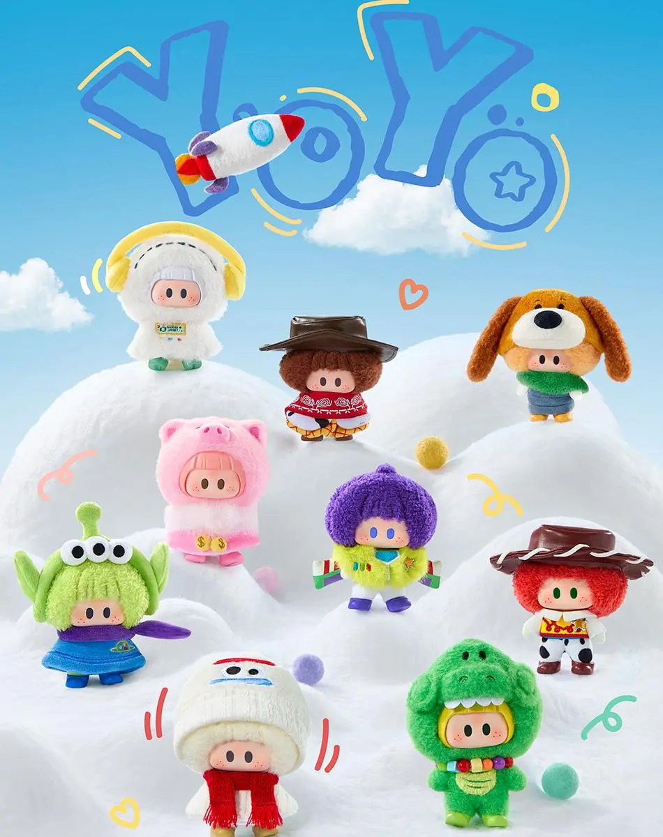 YOYO × Toy Story 5 Cute Companion Series Vinyl Plush Blind Box soft and cuddly plush toys with vivid designs random styles lovely collectibles and sweet gifts for cartoon lovers