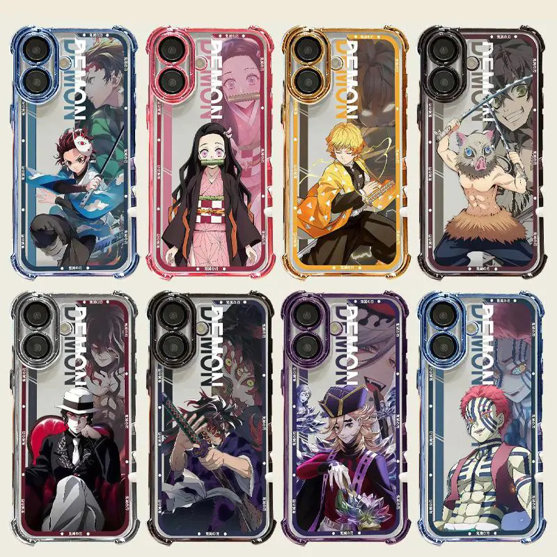 Aesthetic Demon Slayer Smartphone Case for iPhone 11,12,13,14,15,16 Plus,17,17 AIR,17 PRO MAX & Handheld Cellphone Devices Samsung Galaxy S22,S23,S24,S24 ULTRA,S25