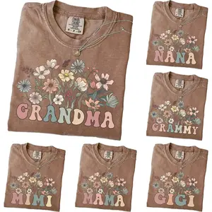 Personalized Grandma T-Shirt, Comfort Colors Wildflowers Mama Shirt, Custom Grandparent Gift, Floral Nana Auntie Mimi Gigi Grammy Shirt, Comfort Colors Vintage Tee, Comfort Colors Floral Gift, Mother’s Day Gift