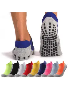 1 Pair Football Socks Men Women Sports Ankle Socks Non-slip Silicone Bottom Football Outdoor Running Bike Boat Socks Grip Sports Socks
