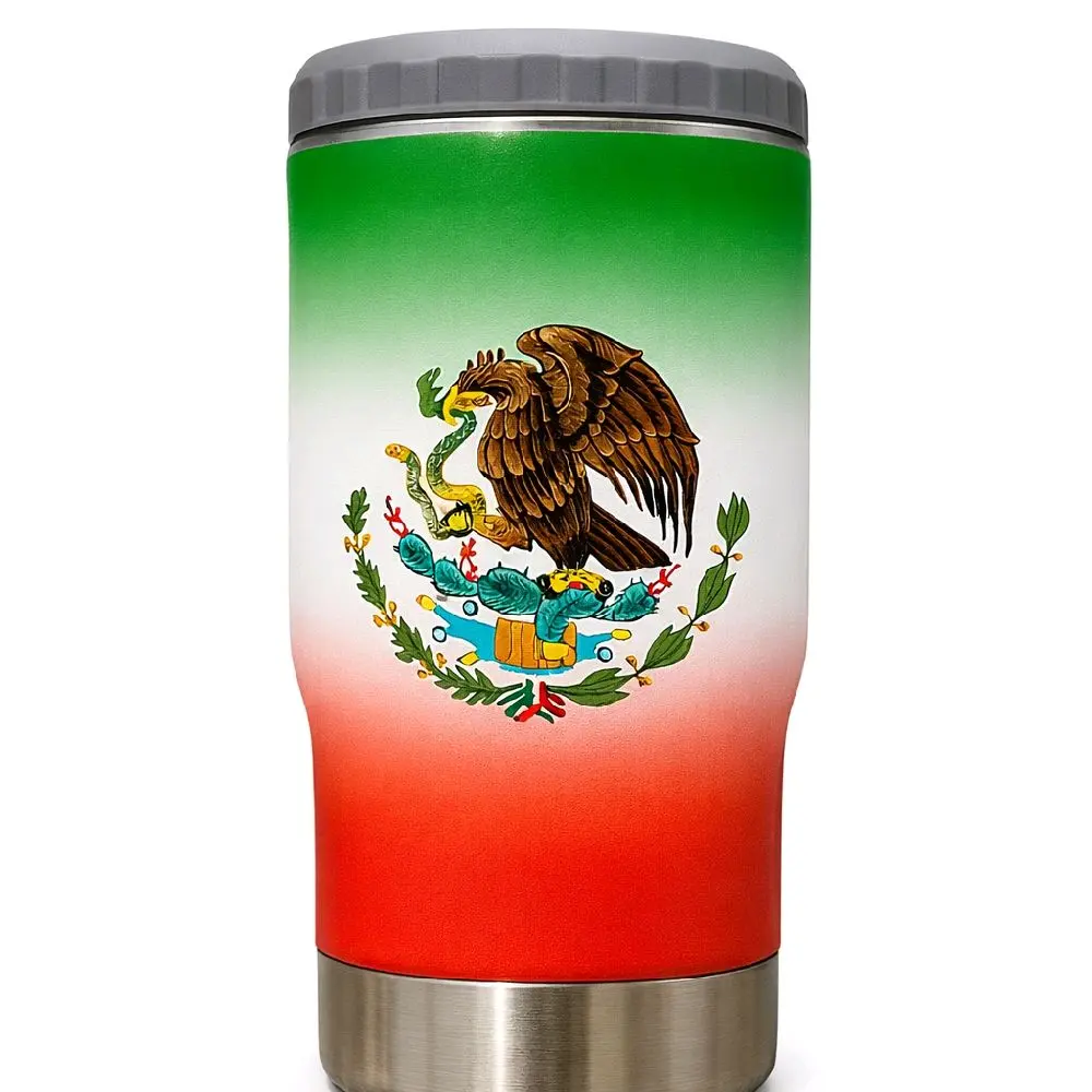 Mexico Flag Stainless Steel Insulated Cup Portable Drinkware Flask