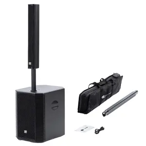 EXOTON S-1503 Portable Line Array Column PA/DJ System with 15" Powered Subwoofer, 2000W Professional and Compact Sound System, BT,DSP, Carry Bag