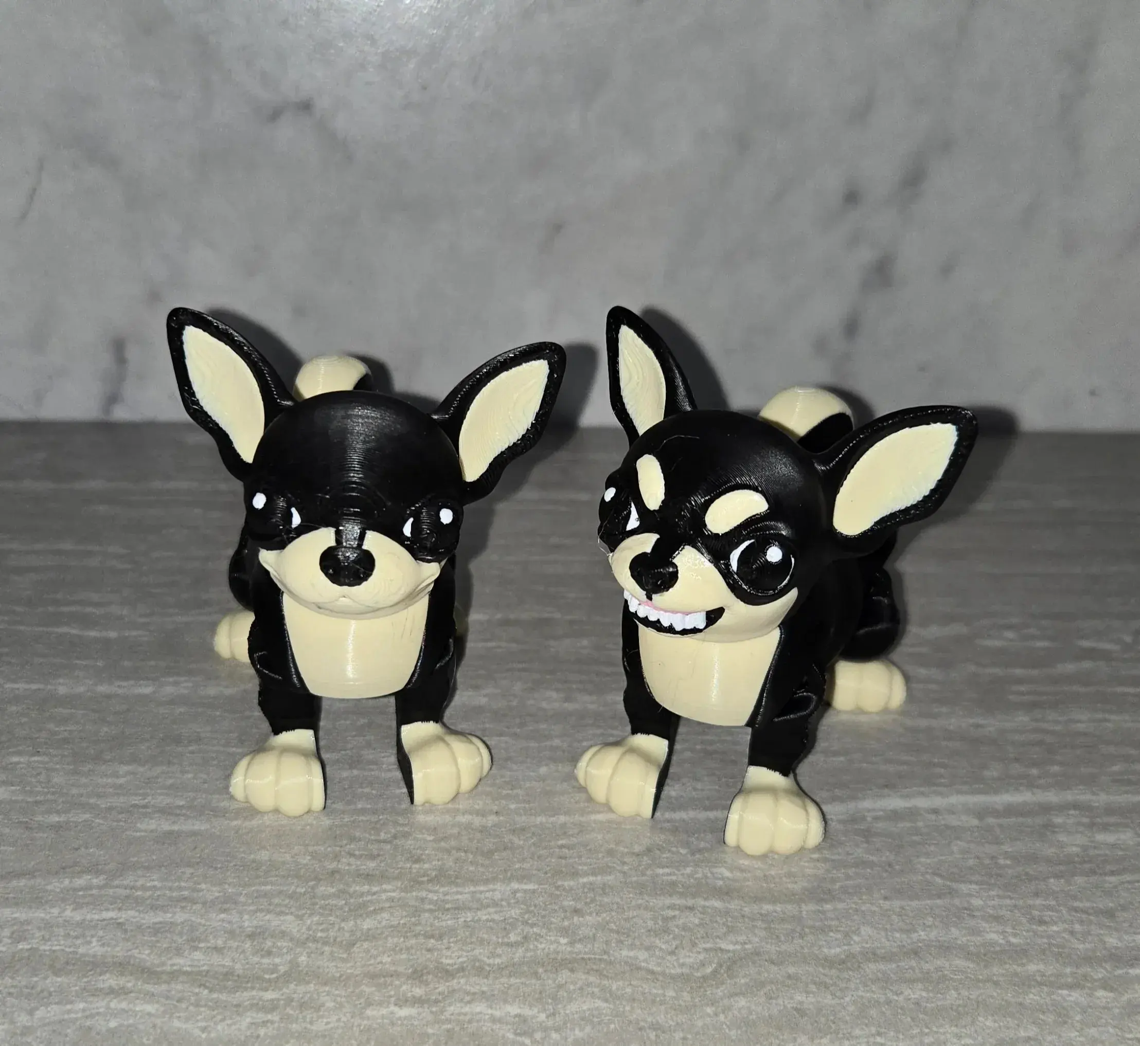 3d Printed Chihuahua | Articulating Figurine | Flexi Animal
