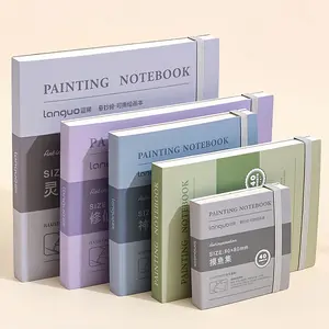 Painting Notebook, 4 Pcs/Set Mini Sketchbook, Travel Journal Pocket Hardcover Painting and Writing Notebook, Blank Diary Memo Planner Drawing Notebook and Scrapbook