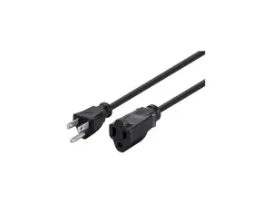 Monoprice 1ft 16AWG Power Extension Cord Cable, 13A (NEMA 5-15P to NEMA 5-15R)