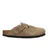 BIRKENSTOCK Womens Boston Soft Footbed Suede Leather Clogs Casual - Beige