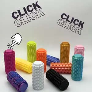Spiky Fidget Clicker - Anxiety Reducing Tactile Relief - 3D Printed Multi Color - Budget Friendly - High Quality - Stress Relaxation Stick Solution - United States Made - Perfect Gift
