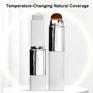 Dual-Ended Color-Changing Natural Foundation Stick, Buildable Coverage, Concealer, Contour, Highlighter, Long-Lasting, Flawless Finish, No Cakey Makeup