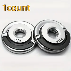 M14 Portable Angle Grinder Quick Lock Flange Nut, Fast Practical Clamp, Self-Locking Pressure Board, Threaded Locking Nut for Replacement