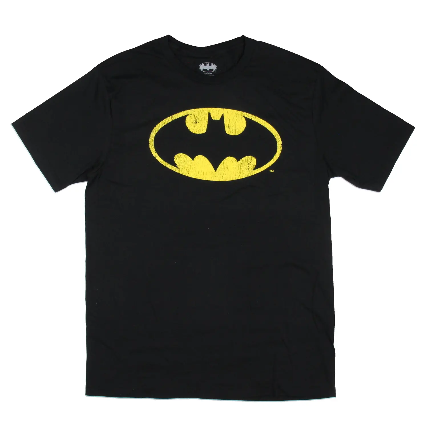DC Comics Batman Shirt Big Men's Distressed Bat Symbol Short Sleeve Tee