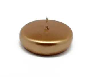 212 MAIN Metallic Wax Floating Candles - 2.25 in. Round Ornaments, 4-5 Hr Burn Time, 24-Piece Box, Home Decor for Events & Housewarmings, Water Floater to Illuminate Spaces