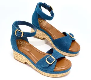 Vince Camuto Adjustable Wedge Sandals - Meterry
