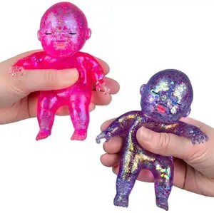 NeeDoh 2026 New Cube Curiosities Sugar Swaps Jumbo Baby Squishie |Large Sparkly Squishy Toys for Stretching, Squeezing,Collecting & Trading, Stress Relief Sensory Fidget Toys forKids & Adults Hot