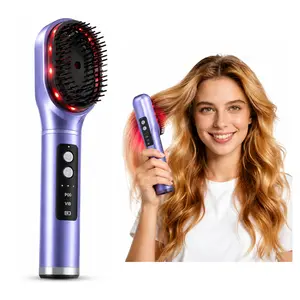 Cordless 3-in-1 Electric Scalp Massage Comb - Essential Oil Nebulization, High-Frequency Vibration, Portable Hair Growth Nourishing Relaxing Care Device for All Hair Types