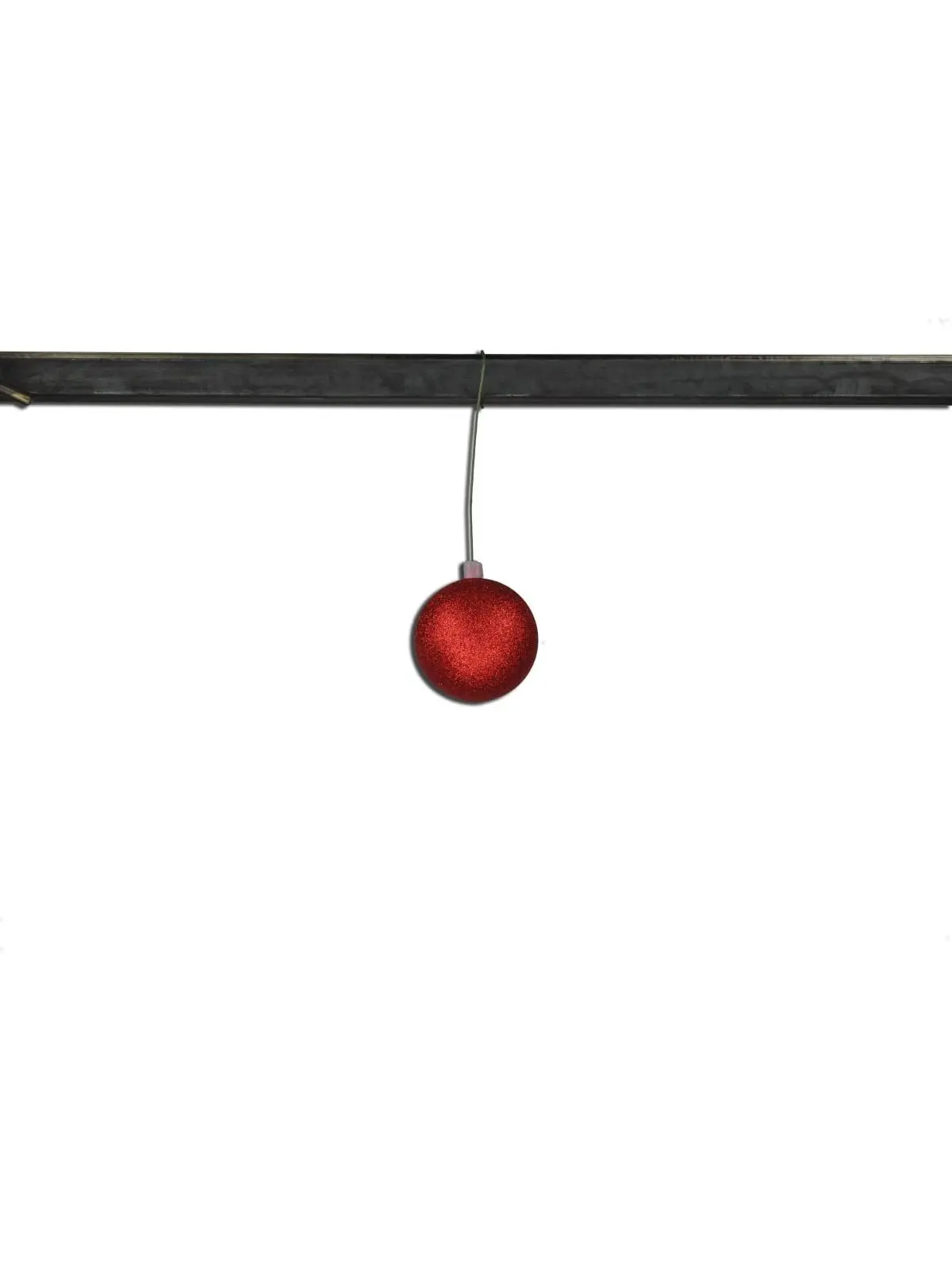 212 MAIN Red Floral Glittered Ball Ornaments (2.75 in/70mm) - 12-Pack Festive Christmas Decor, Shatterproof, Outdoor Safe, UV-Coated, Pre-Wired with 8 in 26 Gauge Floral Wire, Christmas Aesthetic Decoration for Artificial Trees