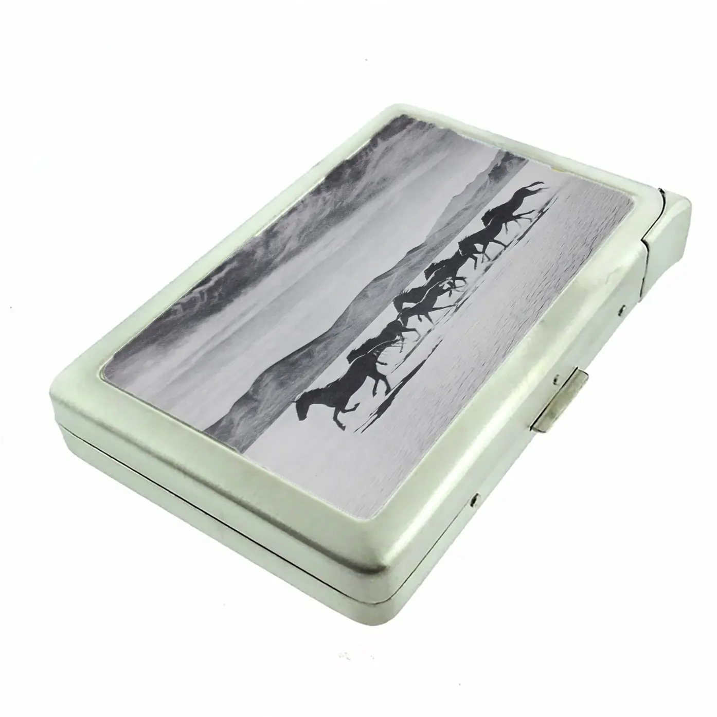 Running Wild Horses Desert Ranch Case with Built in Lighter Running Wild Horses Desert Ranch Case with Built in Lighter