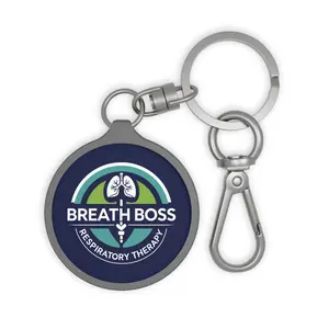 Custom Keyring Tag for Respiratory Therapists, Unique Gift, Breathing Support Accessory, Nurse Keychain, Medical Professional Gift