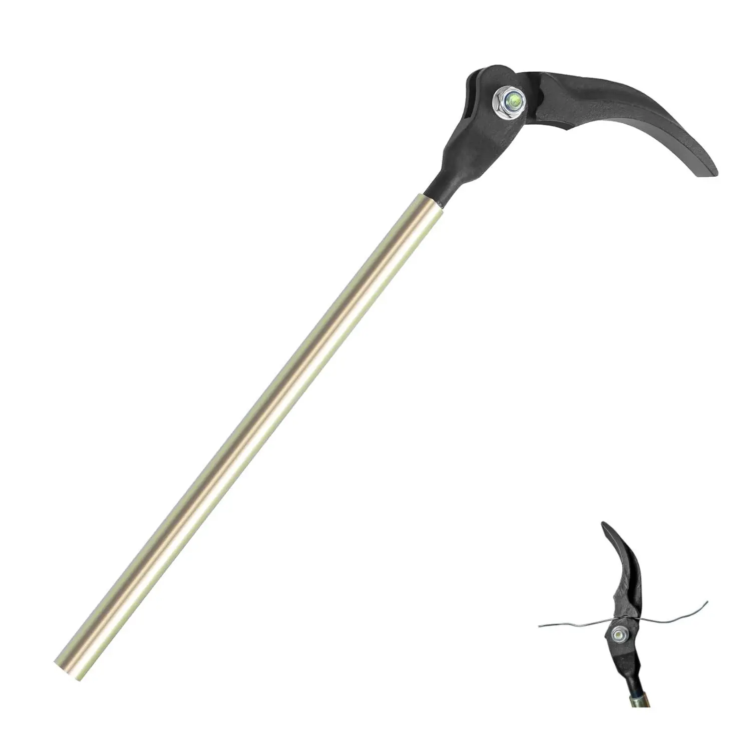 Fence Line Stretcher Tensioning Tool, 25.5 Inch Lever Handle, Suitable for Farm Fencing, High Strength Barbed Wire, Smooth Iron Wire