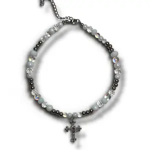 Heavenly Dreamz Mini 14-17" Beaded Choker Stainless Steel Necklace for Women Fever Dreamz