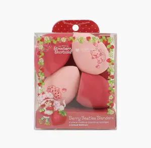 STRAWBERRY SHORTCAKE 4PC PRINTED MAKEUP BLENDERS