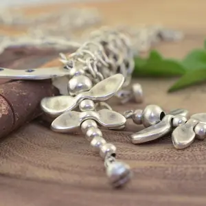 Dragonfly Cascade Lariat Necklace