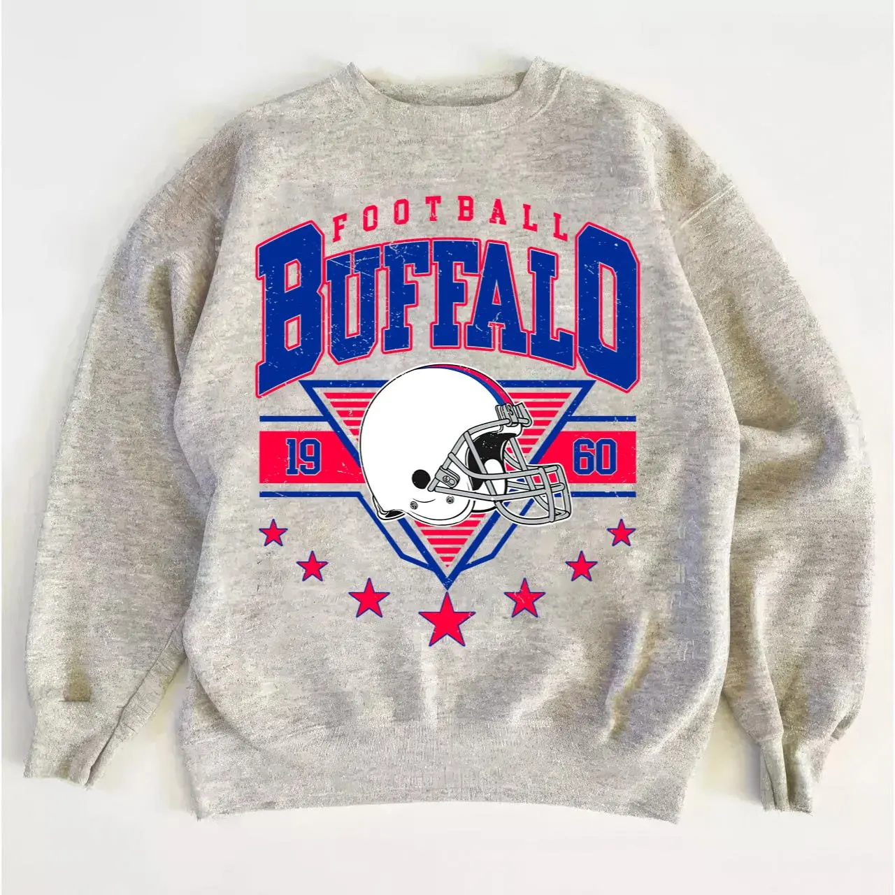 Retro Bills Sweatshirt, Vintage Football Crewneck Perfect for Game Day Style