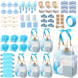 74pcs Game Winner Handheld Gifts Pack Baby Shower Prize Shower Gift Includes Bracelet Headband Hair Brush Jewelry Box Mirror Powder Puff Hair Band Hair Paw Bath Sponge Gift Pack, Party Favors, Beauty Gifts, Fun Accessories, Stylish Headband