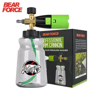 BEAR FORCE Innovative Pressure Washer Foam Cannon Pro+ (Thicker Foam, 3 Times of Life), 2026 Car Wash Snow Foam Blaster with One-Click Disassembly Technology + 1/4" Quick Plug, 34oz Bottle