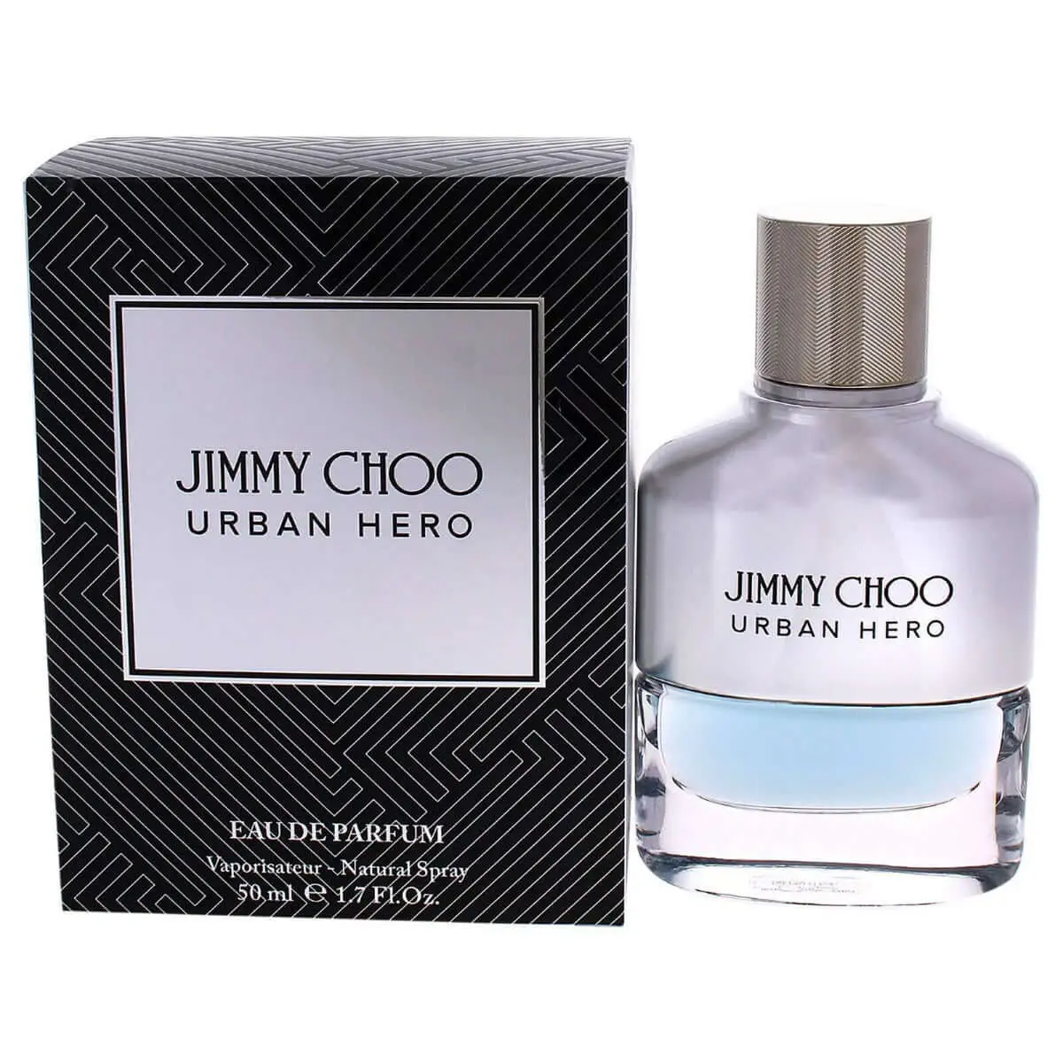 JIMMY CHOO Urban Hero Eau de Parfum for Men, A Spicy Woody Signature Scent with Notes of Leather & Vetiver, 1.7 fl oz EDP Spray Bottle, Fragrance Perfumes, Cologne Scent, Male Wear, Men's Colognes, Woody Spice, Father's Day Gift, Ambergris, Smelling Good