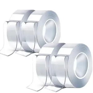 Multi-Purpose Reusable Double-Sided Tape: Super strong nano-adhesive, transparent traceless, easy cleaning, heavy-duty non-slip, fits all venues for sticking tasks!