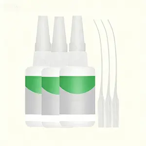 High-Strength Super Glue Gel, Instant Bonding Multipurpose Adhesive, Strong Durable Repair Glue for Metal Wood Ceramics, Universal Quick Fix Glue, Long-Lasting Bond for Leather Glass Plastic, 50g 3-Pack