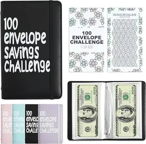 100 Days Money Saving Challenge Coin Envelope Budgetstorage Book, Money Saving Binder, Easy and Fun Way to Save $10,000 or $5,050, Saving Challenge Book with Family,  budget organizer