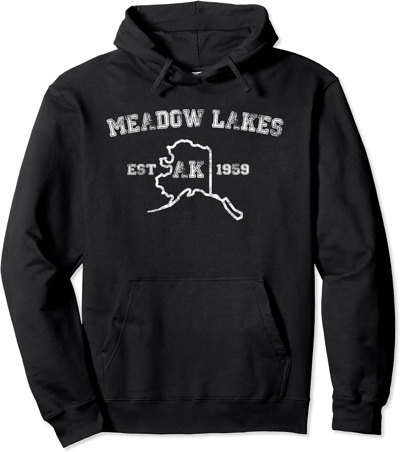 Meadow Lakes Alaska, Alaskan Eskimo Native Land Polar Bear Pullover Hoodie - Gabriellef Shop 52B09KBB65WZ