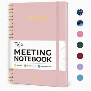 Meeting Notebook For Work Organization - Work Planner Notebook With Action Items, Agenda Planner For Note Taking, 160Pages (6.9" X 9.9") Project Planner For Men & Women